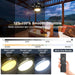 20 in. Wet Rated Outdoor Ceiling Fan, Black Outdoor Ceiling Fans with Light Remote APP Control, Dimmable Hanging Pergola Fan, Outdoor Fan for Gazebo-4-ErisView