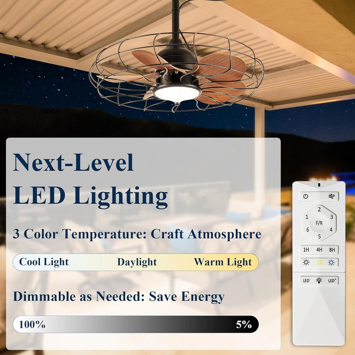 20 in. Wet Rated Outdoor Ceiling Fans with Light Remote, Outdoor Fan for Gazebo with Light, Waterproof Outdoor Patio Fans, Outdoor Fans for Pergolas-11-ErisView