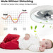 20 in. White Ceiling Fan with Remote Control and Light, Ceiling Fan without Blades, Remote Control Fan for Living Room-4-ErisView