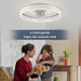 20 in. White Low Profile Flush Mount Ceiling Fan with APP Remote Control, Reversible Quiet Ceiling Fans, Bedroom Ceiling Fans, Living Room Fan-6-ErisView