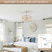 20 in. White Rattan Caged Ceiling Fan with Light, Boho Fandelier Ceiling Fan with Remote, Enclosed Ceiling Fan for Kitchen Dining Room-5-ErisView