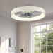 20 in. White Remote Control Ceiling Fan with Light, Reversible Ceiling Fan Summer Winter, Modern Invisible Flush Mount Low Profile Ceiling Fan for Bedroom-1-ErisView