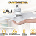 20.5 in. Light Socket Fan, Wireless Ceiling Fan Light with Extender, Bedroom Ceiling Fans, Ceiling Fan for Garage Balcony-13-ErisView
