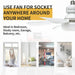 20.5 in. Light Socket Fan, Wireless Ceiling Fan Light with Extender, Bedroom Ceiling Fans, Ceiling Fan for Garage Balcony-16-ErisView