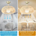 21 in. Boho Caged Ceiling Fan with Light and Remote Control, Flush Mount Low Noise Energy Saving Ceiling Fans, Bedroom Ceiling Fans Living Room Fan-7-ErisView