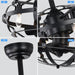 21 in. Industrial Caged Ceiling Fan with Light Kit Remote, Bladeless Ceiling Fan with Lights for Living Room Bedroom Kitchen-ErisView