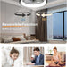 21 in. Modern Low Profile Flush Mount Ceiling Fan, Remote Control Ceiling Fan and Light, Smart Bladeless LED Ceiling Fan for Bedroom Kitchen Dining Room-4-ErisView