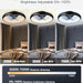 21 in. Modern Low Profile Flush Mount Ceiling Fan, Remote Control Ceiling Fan and Light, Smart Bladeless LED Ceiling Fan for Bedroom Kitchen Dining Room-5-ErisView
