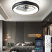 21 in. Modern Low Profile Flush Mount Ceiling Fan, Remote Control Ceiling Fan and Light, Smart Bladeless LED Ceiling Fan for Bedroom Kitchen Dining Room-1-ErisView