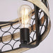 21 in. Round Caged Ceiling Fan with Light Kit Remote-ErisView