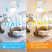 21 in. Small Flush Mount Ceiling Fans with Light and Remote APP Control, Dimmable Reversible Ceiling Fan-3-ErisView