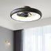 21.5 in. Black Ceiling Fan with Lights, Dimmable LED Reversible Ceiling Fan with Remote, Invisible Ceiling Fan, Semi Flush Mount Low Profile Fan-10-ErisView