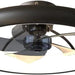 21.5 in. Black Ceiling Fan with Lights, Dimmable LED Reversible Ceiling Fan with Remote, Invisible Ceiling Fan, Semi Flush Mount Low Profile Fan-2-ErisView