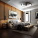 21.5 in. Black Ceiling Fan with Lights, Dimmable LED Reversible Ceiling Fan with Remote, Invisible Ceiling Fan, Semi Flush Mount Low Profile Fan-4-ErisView
