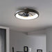 21.5 in. Black Ceiling Fan with Lights, Dimmable LED Reversible Ceiling Fan with Remote, Invisible Ceiling Fan, Semi Flush Mount Low Profile Fan-1-ErisView