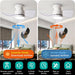 22 in. Beautiful Ceiling Fans with Remote, Bedroom Ceiling Fans with Lights, White Bedroom Ceiling Fans, Kitchen Ceiling Fans, Dining Room Ceiling Fan -4-ErisView