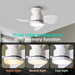 22 in. Beautiful Ceiling Fans with Remote, Bedroom Ceiling Fans with Lights, White Bedroom Ceiling Fans, Kitchen Ceiling Fans, Dining Room Ceiling Fan -5-ErisView