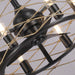 22 in. Black Industrial Ceiling Fan with Light Remote, 3-Blade Small Ceiling Fan Chandelier with Cage for Dining Room Bedroom Living Room-ErisView