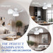 22 in. Low Ceiling Fan and Light and Remote, Small Fandelier Flush Mount, Bedroom Ceiling Fans, Reversible White Ceiling Fan, LED Dimmable Ceiling Fan-6-ErisView
