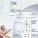 22 in. Low Ceiling Fan and Light and Remote, Small Fandelier Flush Mount, Bedroom Ceiling Fans, Reversible White Ceiling Fan, LED Dimmable Ceiling Fan-7-ErisView