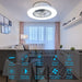 22 in. Low Profile Ceiling Fan, Smart Bladeless Ceiling Fan with Lights and Remote, RGB Enclosed LED Ceiling Fan for Living Room Bedroom Dining Room-2-ErisView
