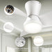 22 in. Low Profile Ceiling Fan and Light, Ceiling Fans with Lights and Remote, Modern Fandelier Flush Mount for Bedroom Kitchen Dining Room Patio-3-ErisView