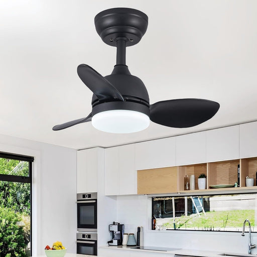 22 in. Remote Ceiling Fan with Light, 3 Blade Reversible Fan for Summer Winter, Indoor Outdoor Ceiling Fan for Patio Bedroom, Living Room Dining Room-1-ErisView