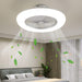 22 in. Silver Bladeless Ceiling Fan with Low Profile Light, Enclosed Ceiling Fan with Lights and Remote-1-ErisView