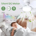 22 in. Small White Ceiling Fan with Light, Dimmable Reversible Flush Mount Low Profile Ceiling Fan with Remote for Bedroom Kitchen -6-ErisView