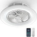 22 in. Smart LED Low Profile Enclosed Ceiling Fan, Modern Flush Mount Bladeless Ceiling Fan and Remote Control-1-ErisView