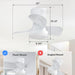 22 in. White Small Ceiling Fan with Light and Remote, Flush Mount Low Profile Ceiling Fan for Bedroom Living Room-5-ErisView