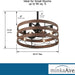 22.5 in. Recessed Ceiling Fan, Compact Ceiling Fan, Short Blade Ceiling Fan-3-ErisView