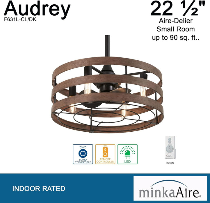 22.5 in. Recessed Ceiling Fan, Compact Ceiling Fan, Short Blade Ceiling Fan-4-ErisView