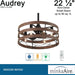 22.5 in. Recessed Ceiling Fan, Compact Ceiling Fan, Short Blade Ceiling Fan-4-ErisView
