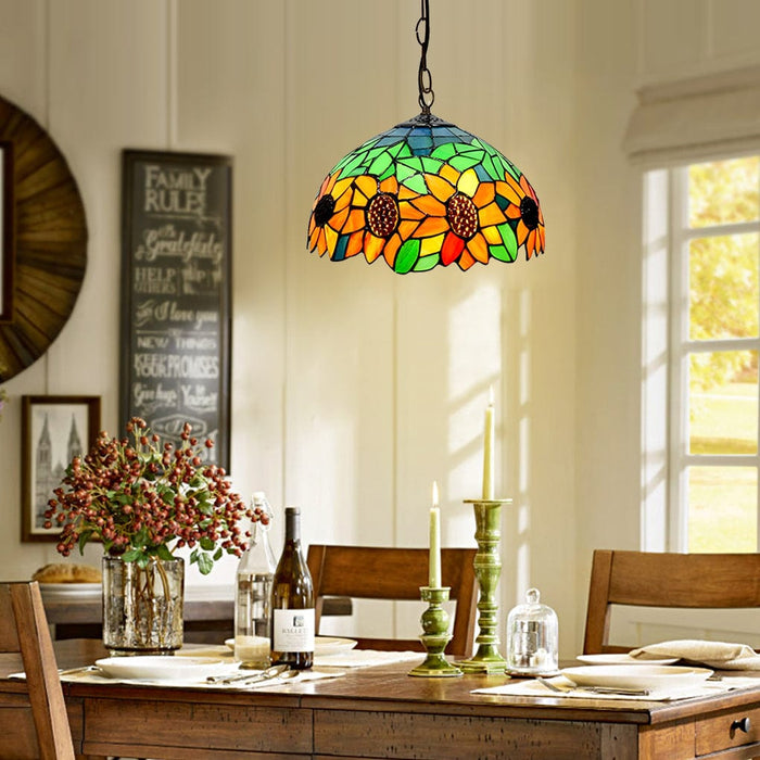 Handmade Welding Baroque Colorful Glass European Style Chandelier Lamp