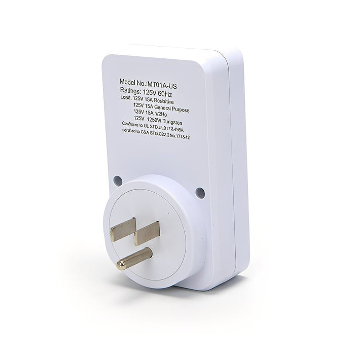Mechanical Timer, 24-Hour Plug-In Outlet, Light/Appliance Control, Indoor Security, Energy Saving