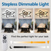 24 in. Black Low Profile Flush Mount Ceiling Fan for Kitchen Bedroom, Remote Control Ceiling Fan with Light-3-ErisView