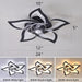 24 in. Black Low Profile Flush Mount Ceiling Fan for Kitchen Bedroom, Remote Control Ceiling Fan with Light-6-ErisView