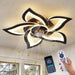 24 in. Black Low Profile Flush Mount Ceiling Fan for Kitchen Bedroom, Remote Control Ceiling Fan with Light-1-ErisView