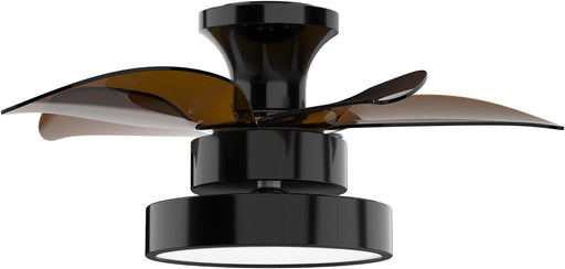 24 in. Black Quiet Reversible Ceiling Fan Summer Winter, Remote Control Ceiling Fan and Light, 5 Blades Ceiling Fan for Bedroom Living Room Kitchen Office-1-ErisView