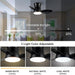 24 in. Black Small Ceiling Fan with Light and Remote, Dimmable Reversible Ceiling Fan for Bedroom Balcony Study Room, Kitchen Ceiling Fans with Lights-3-ErisView