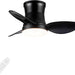 24 in. Black Small Ceiling Fan with Light and Remote, Dimmable Reversible Ceiling Fan for Bedroom Balcony Study Room, Kitchen Ceiling Fans with Lights-1-ErisView