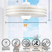 24 in. Caged Wet Rated Outdoor Ceiling Fans for Patio, Gazebo Fan-2-ErisView
