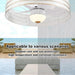 24 in. Caged Wet Rated Outdoor Ceiling Fans for Patio, Gazebo Fan-3-ErisView