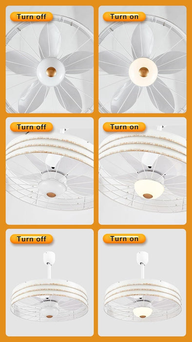 24 in. Caged Wet Rated Outdoor Ceiling Fans for Patio, Gazebo Fan-7-ErisView