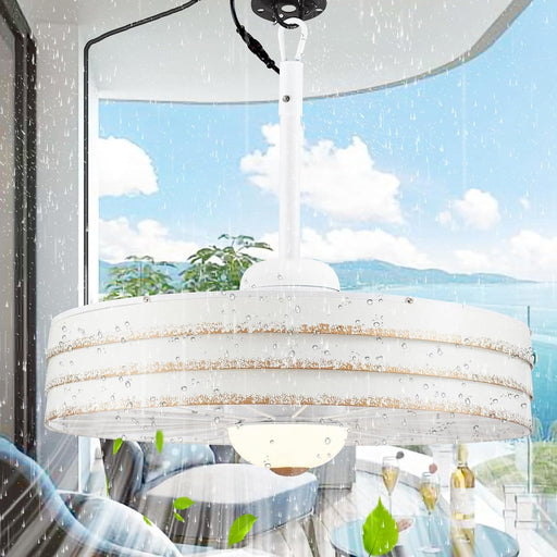 24 in. Caged Wet Rated Outdoor Ceiling Fans for Patio, Gazebo Fan-1-ErisView