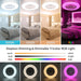 24 in. Dimmable Bladeless Ceiling Fan with Light, Reversible Flush Mount RGB Ceiling Fan, Low Profile Ceiling Fan with Alexa APP Control-2-ErisView