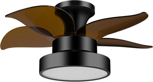 24 in. Remote Control Ceiling Fan and Light, Flush Mount Low Profile Ceiling Fan, Large Airflow Quietest Fan For Sleeping-1-ErisView