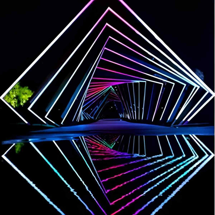 Outdoor Recessed LED Linear Light, Waterproof RGB Flexible, Landscape/Pathway Mood Lighting, Customizable Accent 39.37''