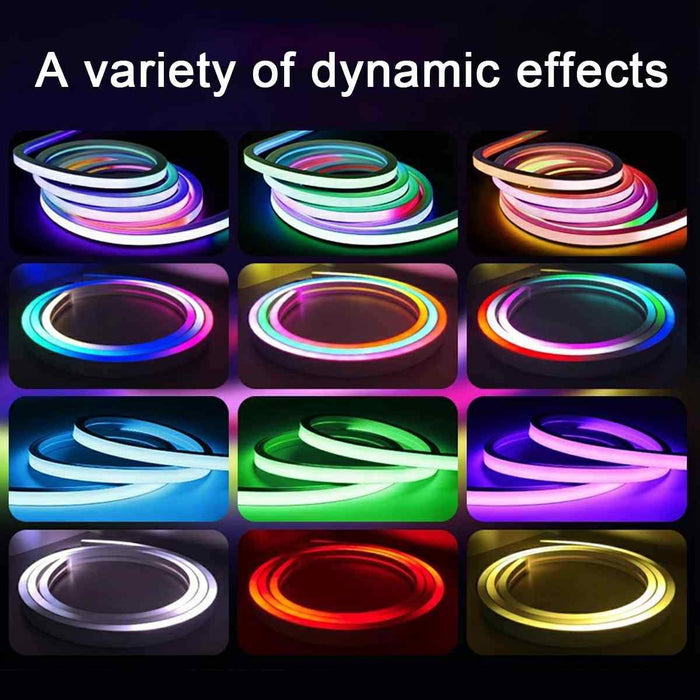 Outdoor Recessed LED Linear Light, Waterproof RGB Flexible, Landscape/Pathway Mood Lighting, Customizable Accent 39.37''